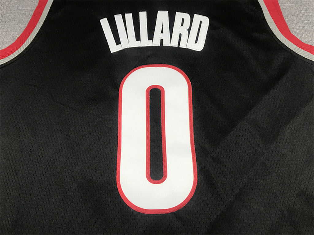 Damian Lillard #0 Portland Trail Blazers Black City Edition Swingman Embroidered Jersey