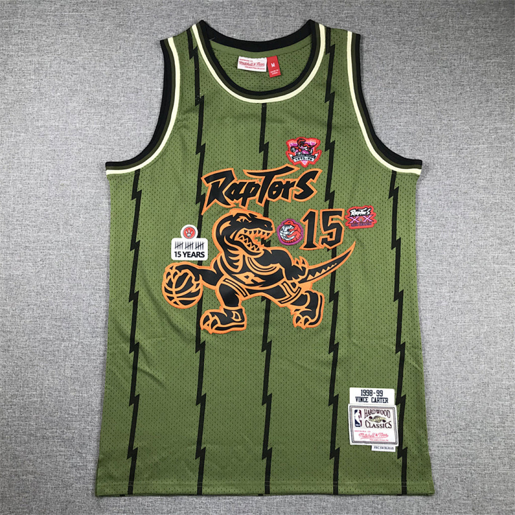 Vince Carter #15 Toronto Raptors 1998-99 Throwback Embroidered Jersey