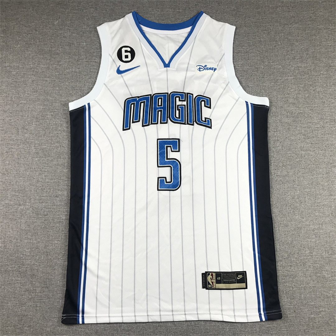 Paolo Banchero#5 Orlando Magic White City Edition Swingman Embroidered Jersey