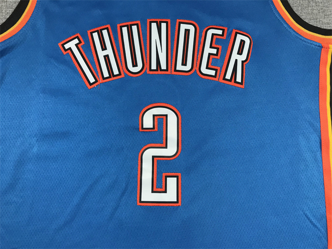 Shai Gilgeous-Alexander#2 Oklahoma City Thunder City Edition Swingman Embroidered Jersey