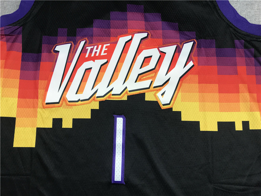 Devin Booker#1 Phoenix Suns City Edition Swingman Embroidered Jersey