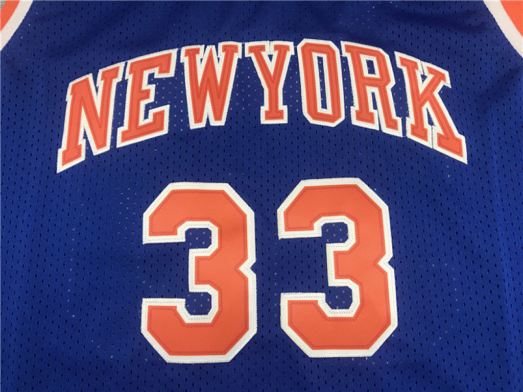 Patrick Ewing#33 New York Knicks 1991-92 Throwback Embroidered Jersey