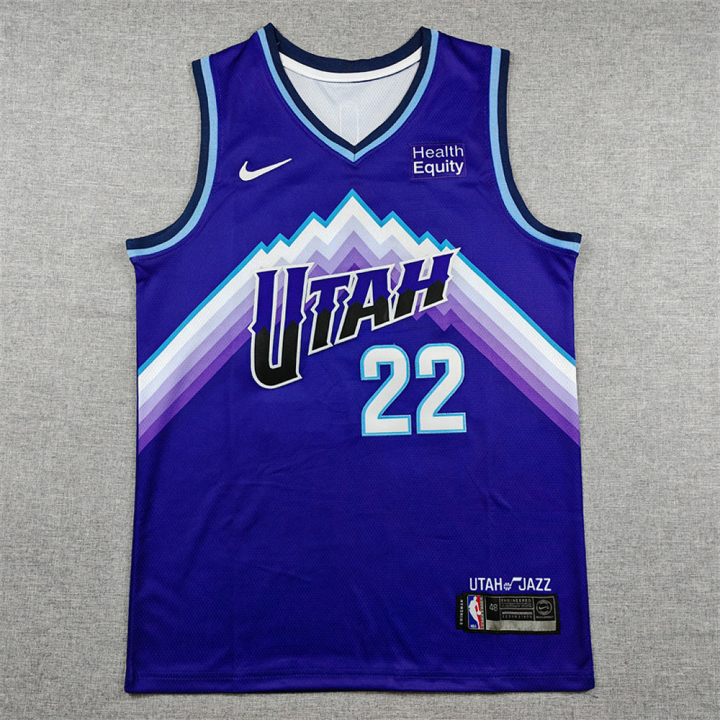 Utah Jazz Darryn Peterson #22 Purple Jersey – Embroidered