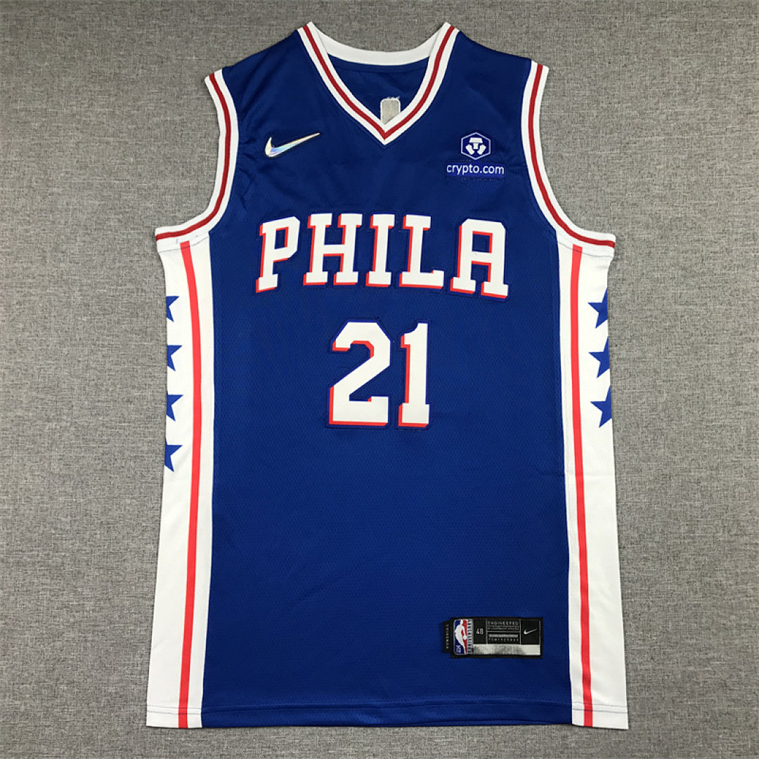 Joel Embiid #21 Philadelphia 76ers City Edition Swingman Embroidered Jersey