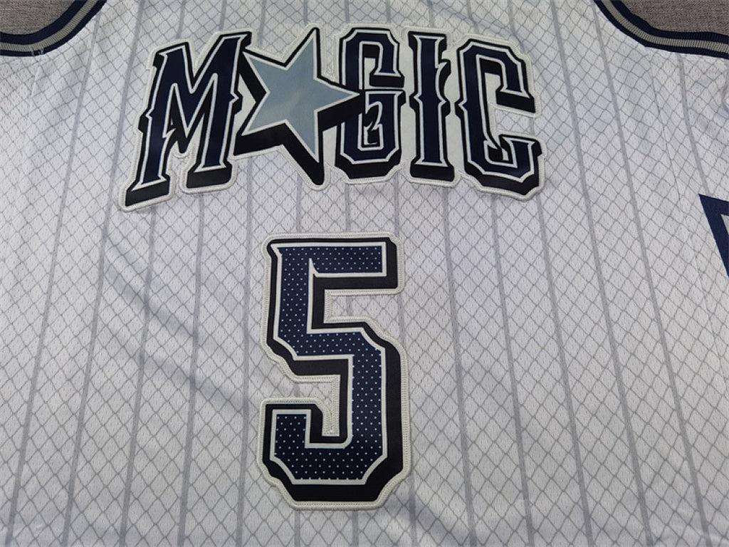Paolo Napoleon James Banchero#5 Orlando Magic 2025 White City Edition Swingman Embroidered Jersey