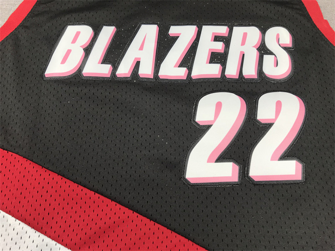 Clyde Drexler#22 Portland Trail Blazers 1991-92 Throwback Embroidered Jersey