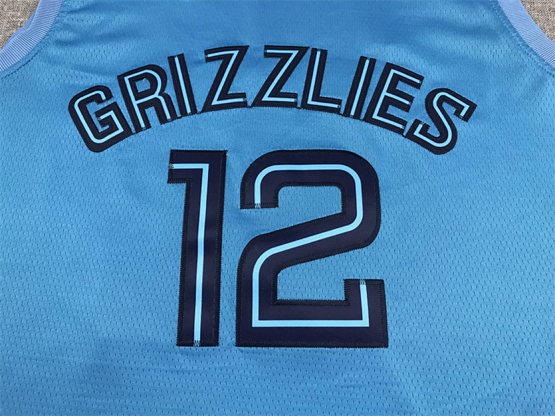 Ja Morant# 12 Memphis Grizzlies  75th Anniversary  Embroidered Jersey