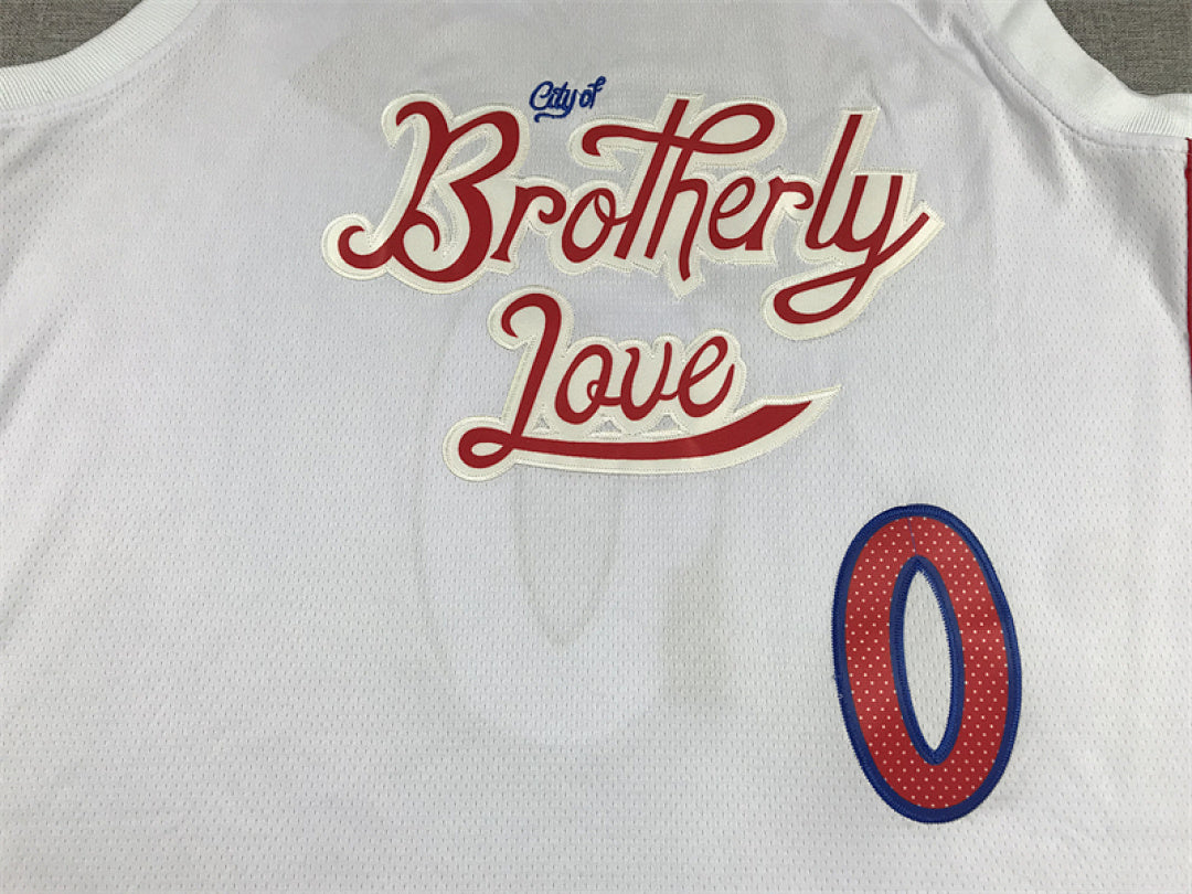 Tyrese Kendrid Maxey #0 Philadelphia 76ers City Edition Swingman Embroidered Jersey