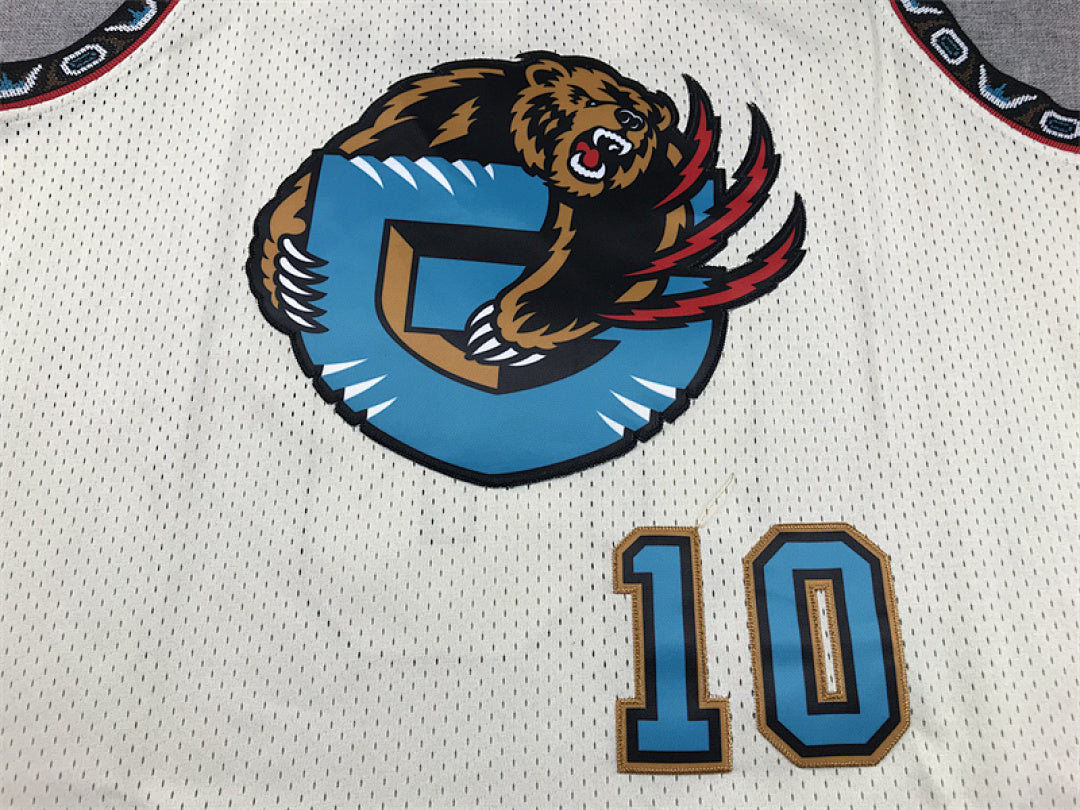 Mike Bibby# 10 Memphis Grizzlies Retro Throwback Embroidered Jersey