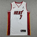 Miami Heat Giannis Antetokounmpo #7 White Jersey – Embroidered