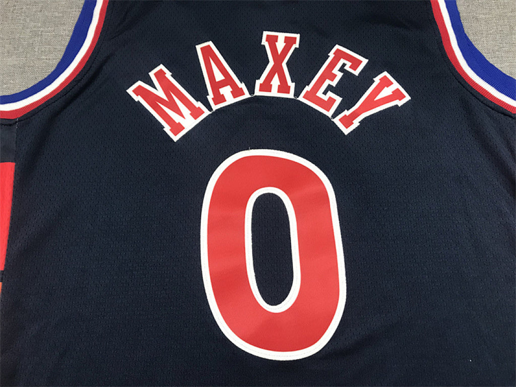 Tyrese Kendrid Maxey #0 Philadelphia 76ers  City Edition Swingman Embroidered Jersey