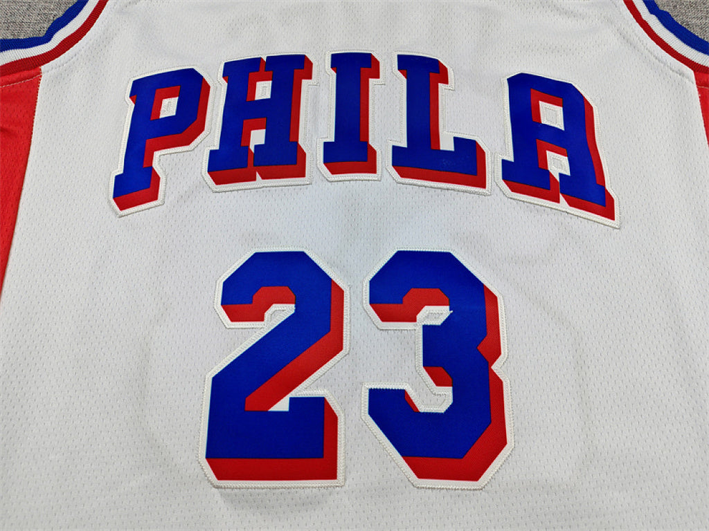 Philadelphia 76ers LeBron James #23 White Jersey – Embroidered