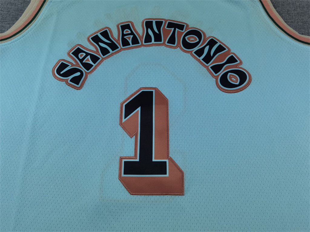 Victor Wembanyama #1 San Antonio Spurs 2025 City Edition Swingman Embroidered Jersey