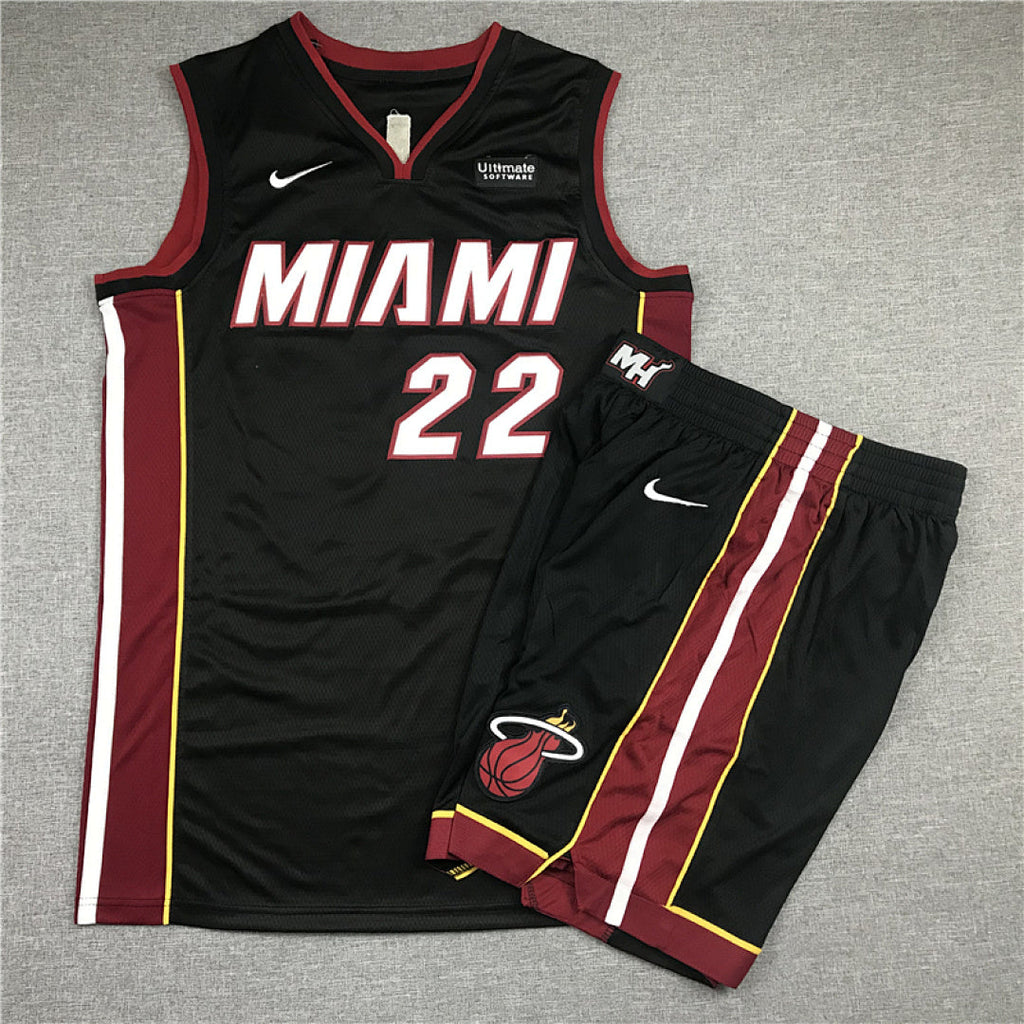 Miami Heat Jimmy Butler #22 City Edition Swingman Set — Embroidered