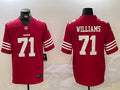 San Francisco 49ers Trent Williams #71 red Jersey