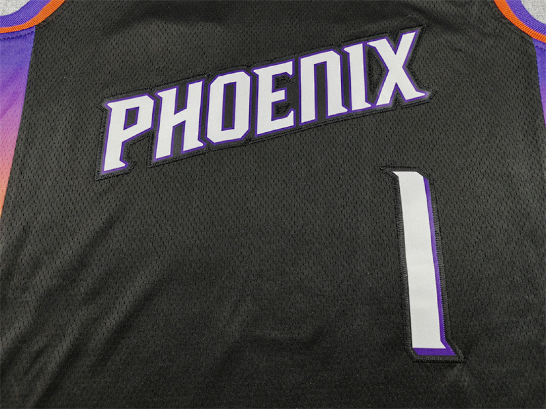 Devin Booker #1 Phoenix Suns  Black City Edition Swingman Embroidered Jersey