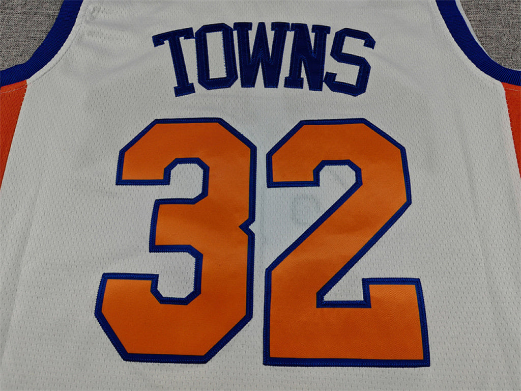 Karl-Anthony Towns#32 New York Knicks 2026 White City Edition Swingman Embroidered Jersey