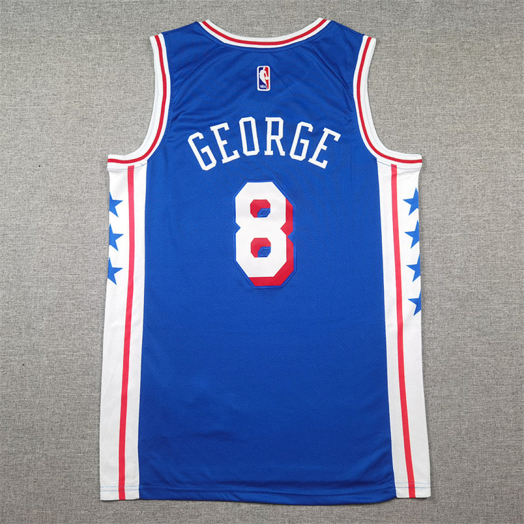 Paul George #8 Philadelphia 76ers City Edition Swingman Embroidered Jersey