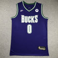 Damian Lillard# 0 Milwaukee Bucks City Edition Swingman Embroidered Jersey
