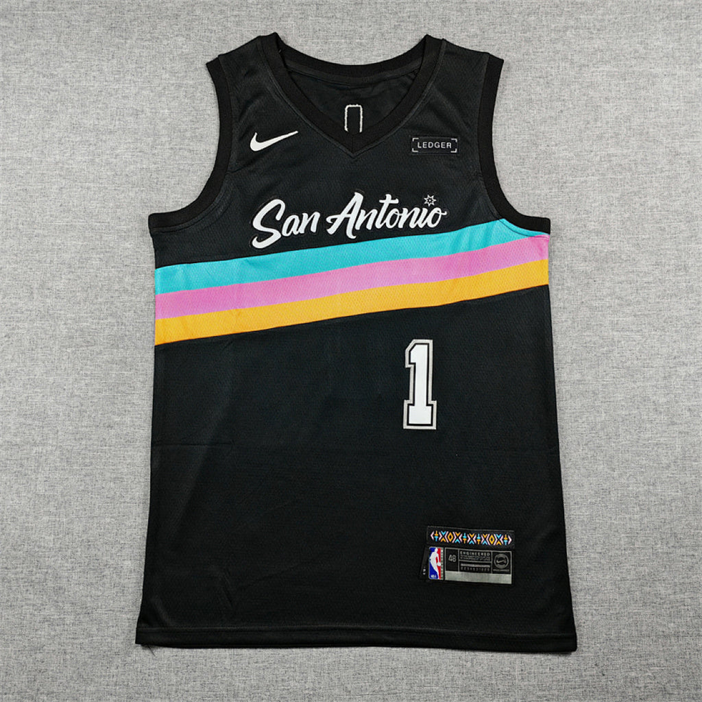 Victor Wembanyama #1 San Antonio Spurs 2026 City Edition Swingman Embroidered Jersey