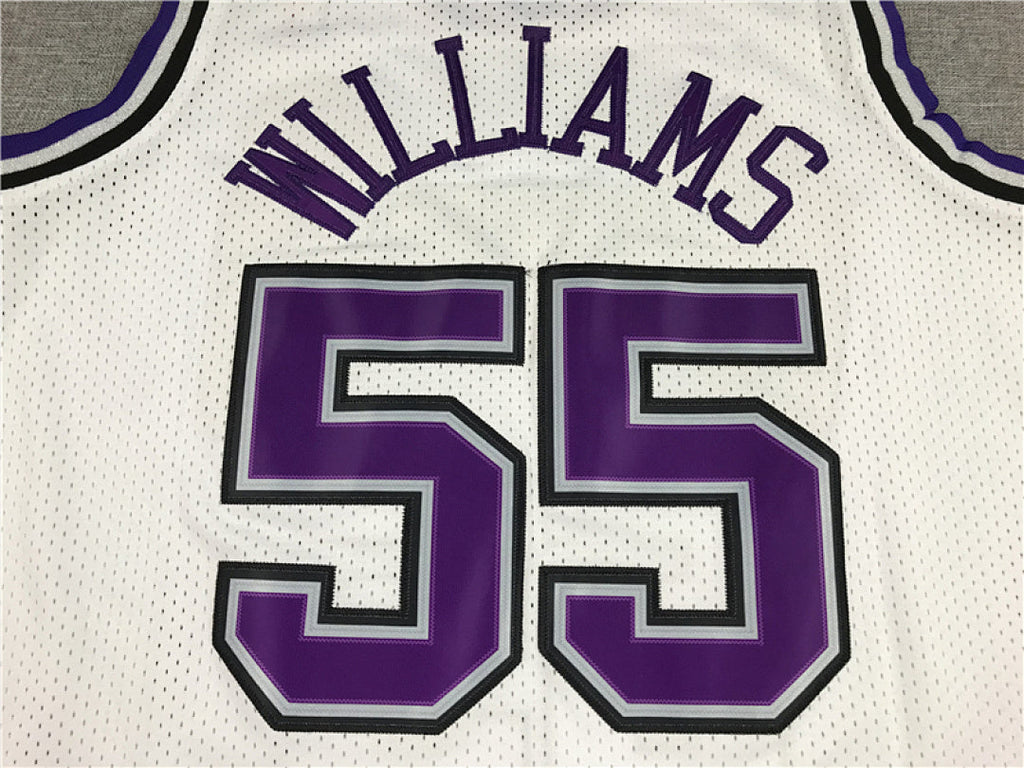 Jason Chandler Williams #55 Sacramento Kings 1998-99 White Throwback Embroidered Jersey