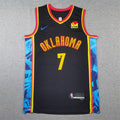 Chet Holmgren#7 Oklahoma City Thunder 2025 Black City Edition Swingman Embroidered Jersey