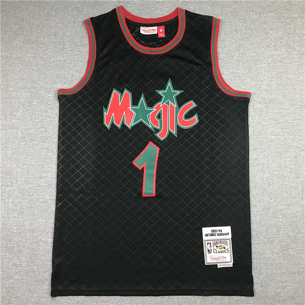 Anfernee Hardaway#1 Orlando Magic 1993-94 Throwback Embroidered Jersey