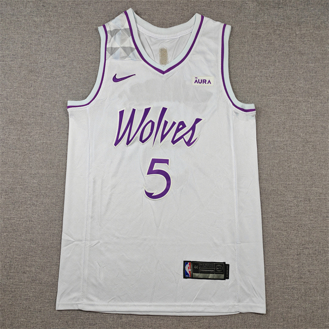 Anthony Edwards #5 Minnesota Timberwolves  City Edition Swingman Embroidered Jersey