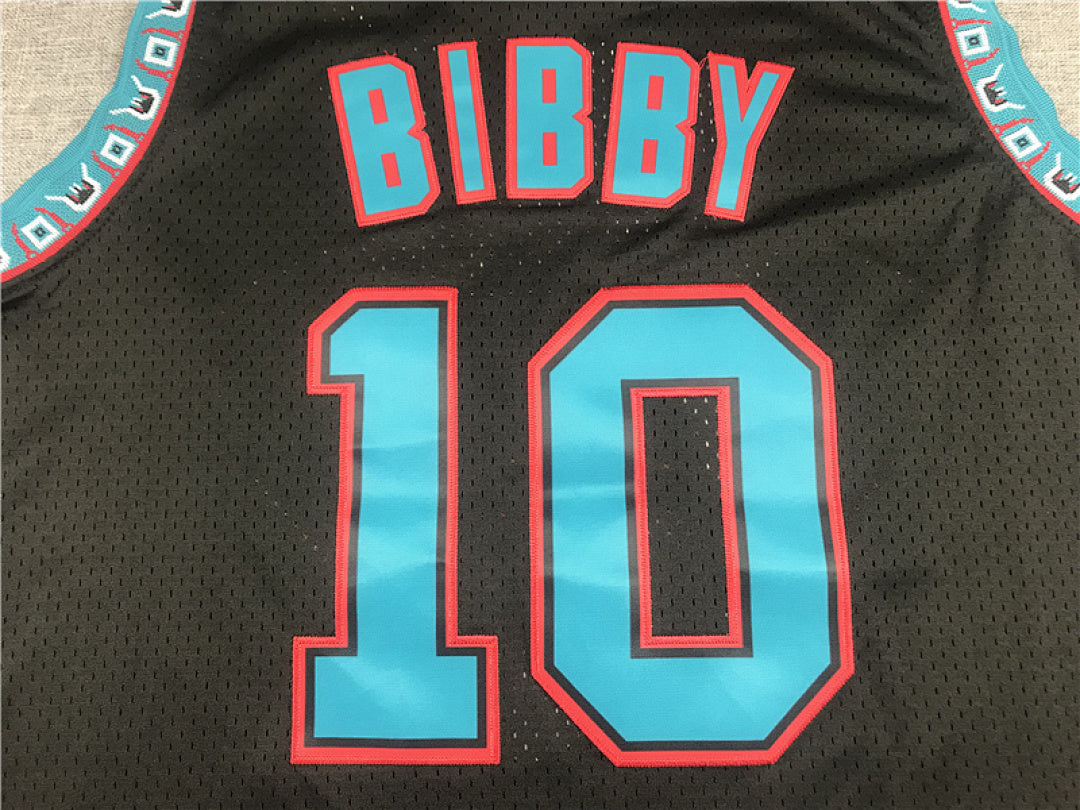 Mike Bibby# 10 Memphis Grizzlies Black City Edition Swingman Embroidered Jersey