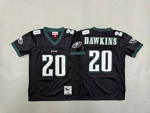 Youth Brian Dawkins #20 Philadelphia Eagles Black Vintage Throwback Jersey