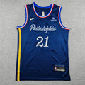 Joel Hans Embiid #21 Philadelphia 76ers Navy Blue  City Edition Swingman Embroidered Jersey