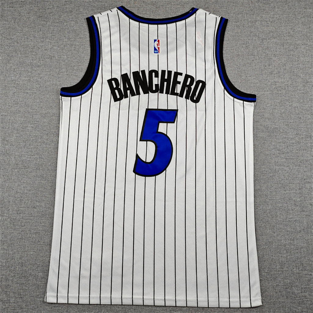 Paolo Banchero#5 Orlando Magic White City Edition Swingman Embroidered Jersey