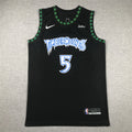 Anthony Edwards #5 Minnesota Timberwolves Black City Edition Swingman Embroidered Jersey