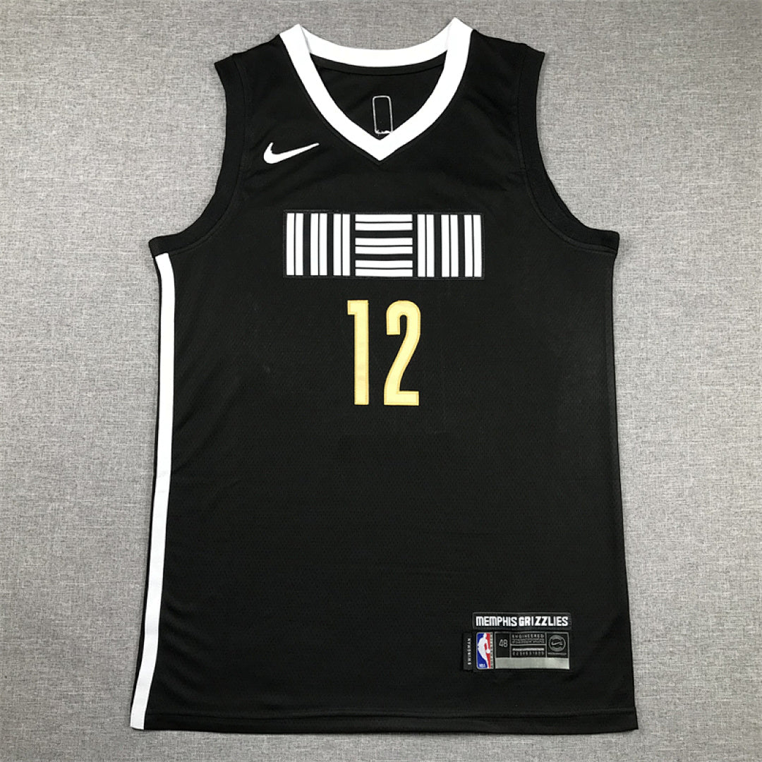 Ja Morant# 12 Memphis Grizzlies 2024 Black City Edition Swingman Embroidered Jersey