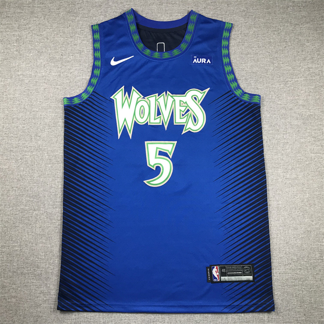 Anthony Edwards #5 Minnesota Timberwolves City Edition Swingman Embroidered Jersey