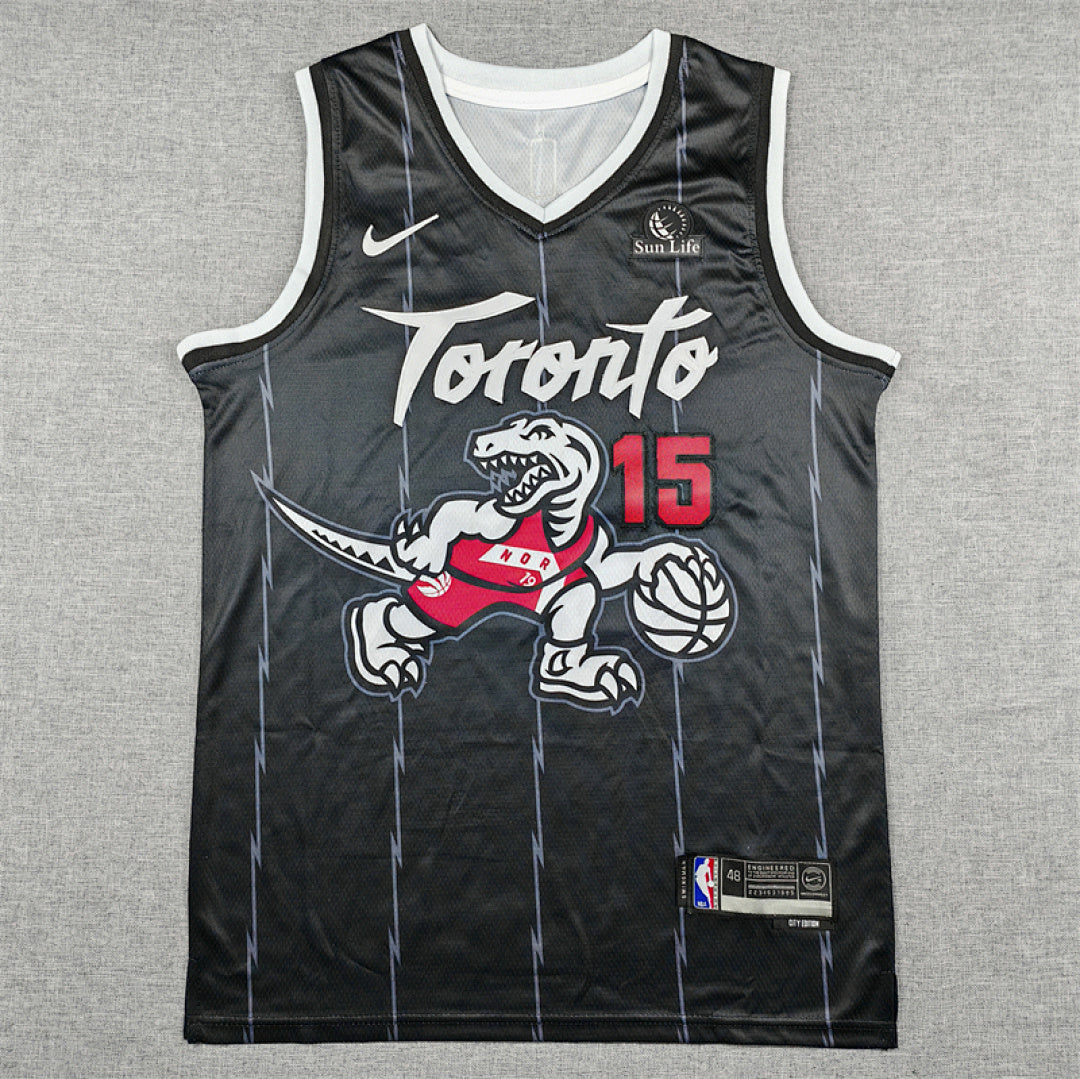 Vincent Carter #15 Toronto Raptors City Edition Swingman Embroidered Jersey