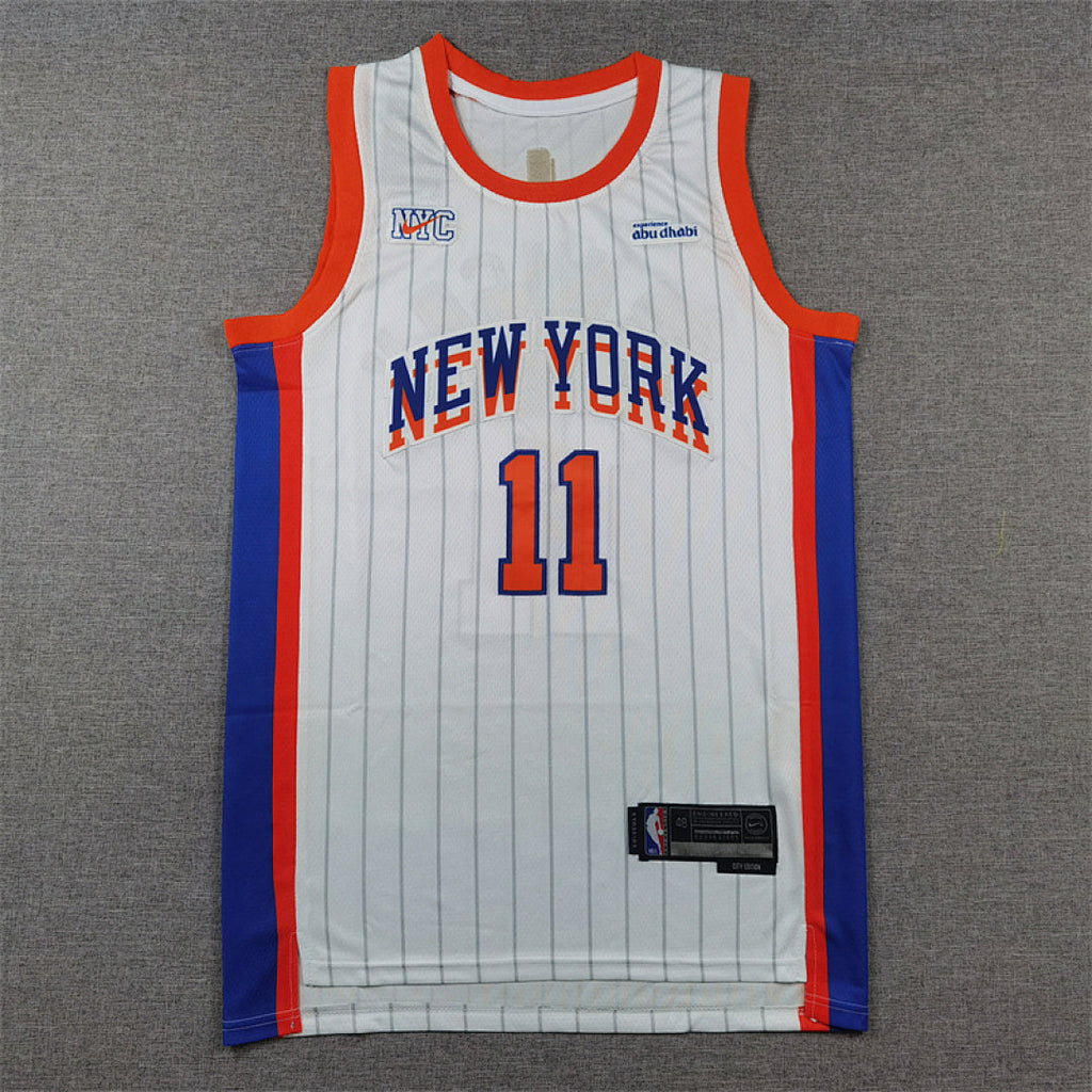 Jalen Brunson#11 New York Knicks 2025 White City Edition Swingman Embroidered Jersey