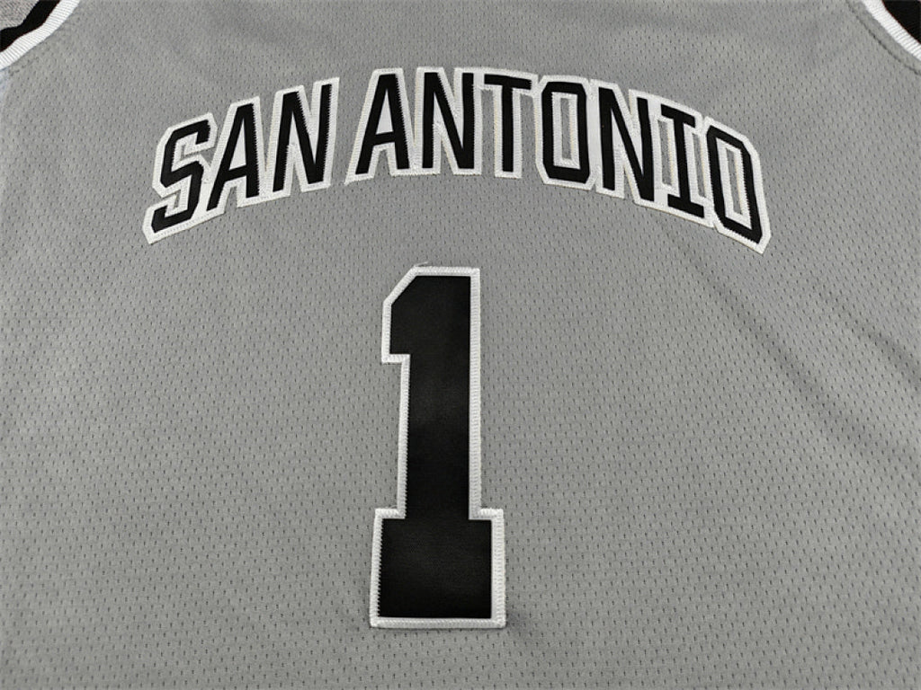 Victor Wembanyama #1 San Antonio Spurs Gray City Edition Swingman Embroidered Jersey  [Pre-Order]