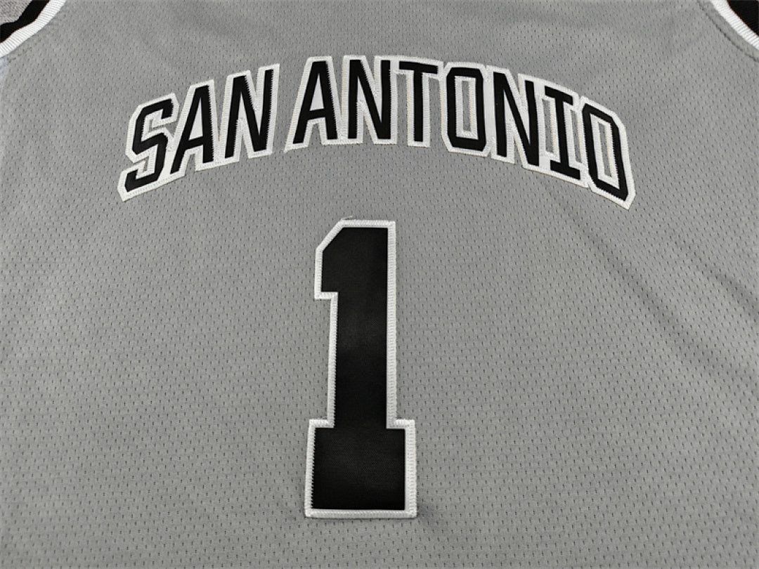 Victor Wembanyama #1 San Antonio Spurs Gray City Edition Swingman Embroidered Jersey  [Pre-Order]