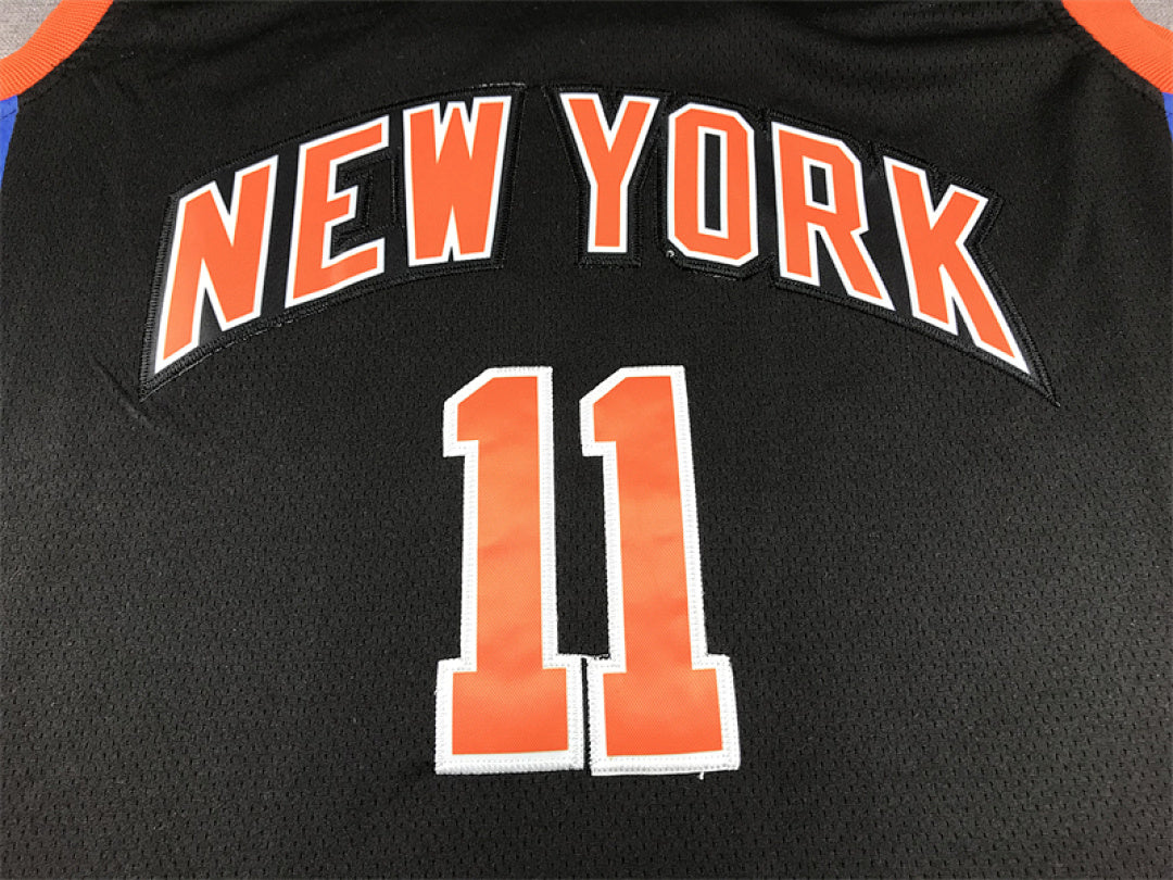 Jalen Brunson#11 New York Knicks Black City Edition Swingman Embroidered Jersey