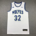 Karl-Anthony Towns #32 Minnesota Timberwolves White City Edition Swingman Embroidered Jersey