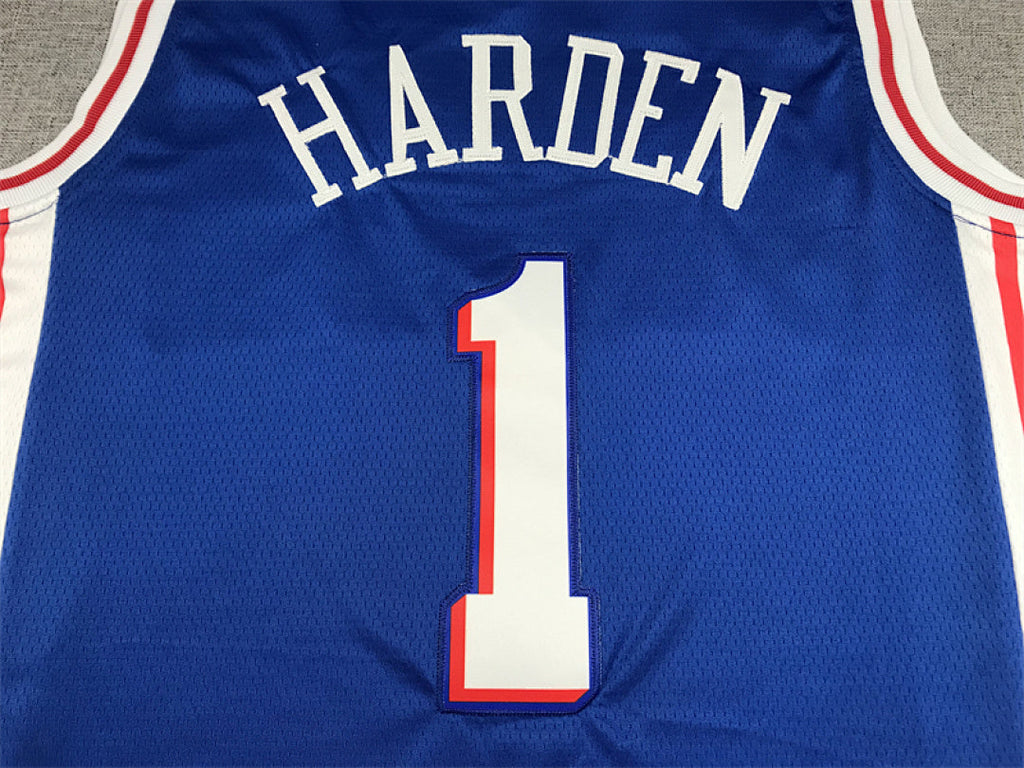 James Harden #1 Philadelphia 76ers  City Edition Swingman Embroidered Jersey