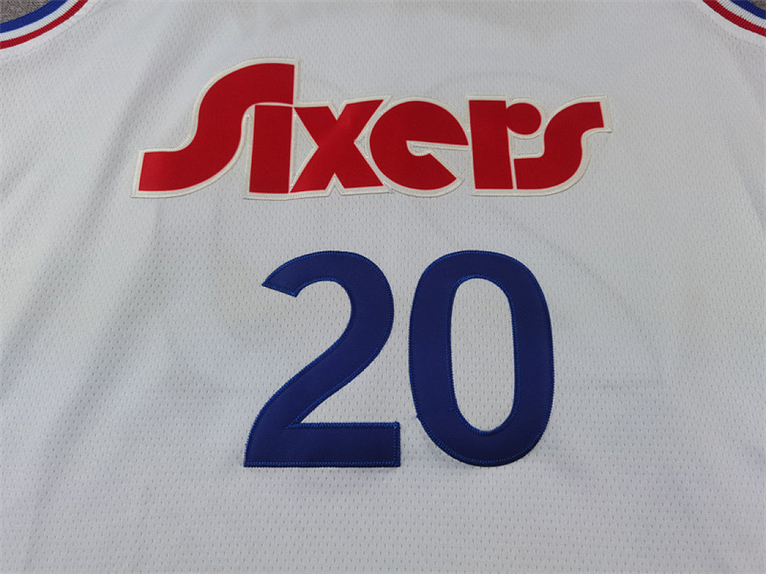 Jared Dane McCain #20 Philadelphia 76ers White City Edition Swingman Embroidered Jersey