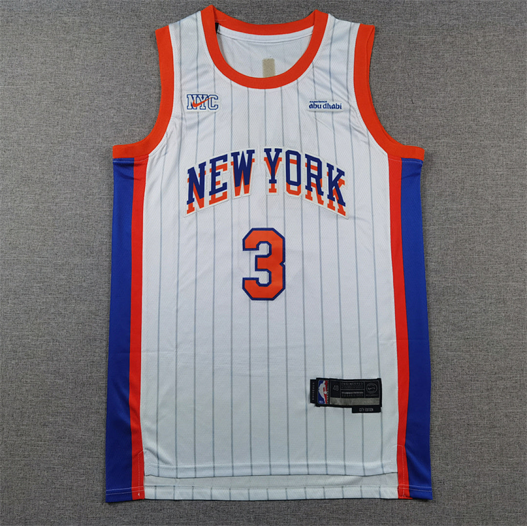 Josh Hart#3 New York Knicks 2025 White City Edition Swingman Embroidered Jersey