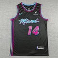 Tyler Herro# 14 Miami Heat Black City Edition Swingman Embroidered Jersey