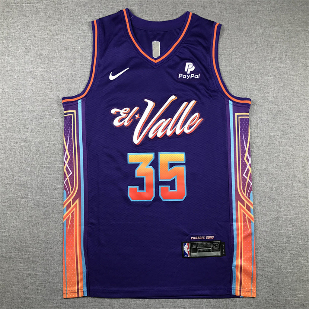 Kevin Durant #35 Phoenix Suns Purple City Edition Swingman Embroidered Jersey