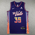Kevin Durant #35 Phoenix Suns Purple City Edition Swingman Embroidered Jersey