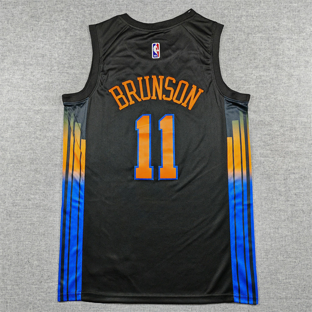 Jalen Brunson#11 New York Knicks 2026 Black Statement Edition  Embroidered Jersey