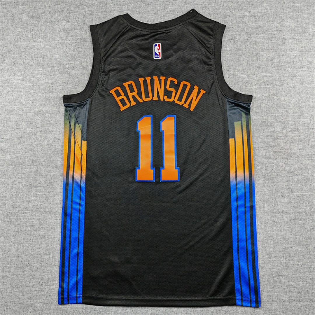 Jalen Brunson#11 New York Knicks 2026 Black Statement Edition  Embroidered Jersey