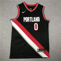 Damian Lillard #0 Portland Trail Blazers Black City Edition Swingman Embroidered Jersey